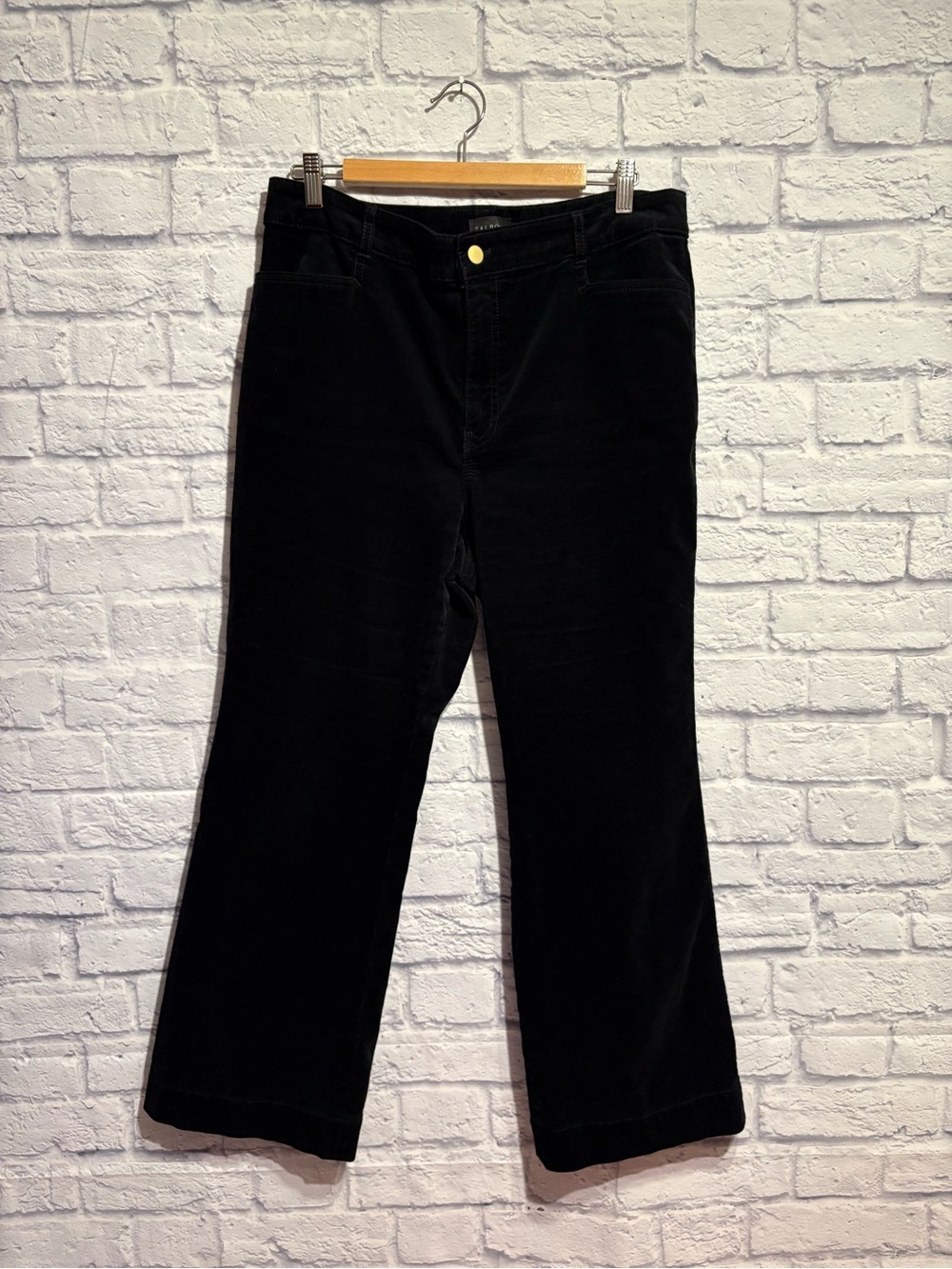 Talbots Black Corduroy Pants 14 Petite